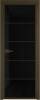 Межкомнатная дверь Profil Doors 5 AX цвет профиля Деорэ, стекло безопасное 6 мм черный триплекс 800x2000