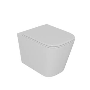 Унитаз подвесной D&K Quadro DT1516016 безободковый, 530x360x365мм белый