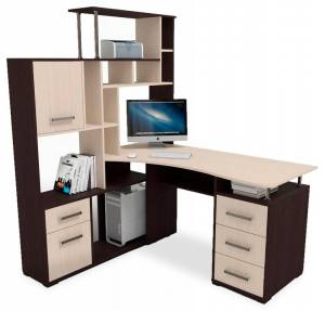 Компьютерный стол Левый МФ Jazz Джаз 15ВМ ЛЕВ Джаз-15ВМ ЛЕВ Венге Дуб молочный