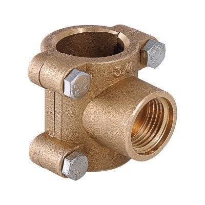 Обойма VALTEC тройник ремонтная 1/2х1/2х1/2 дюйма ВР, латунь