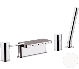 Смеситель для ванны Remer Minimal N06317MMBO белый матовый