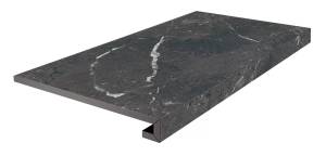 Ступень Kerama Marazzi Тубкаль KM6060G0331RGCF фронтальная клееная чёрный матовый обрезной 33x60