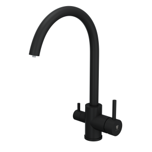Смеситель для кухни Rush SUS9035-37Black с фильтром, черный