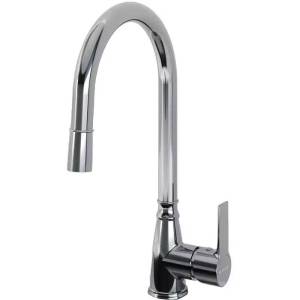 Смеситель для кухни Laparet Alamera N2040902LPT с выдвижным изливом, хром