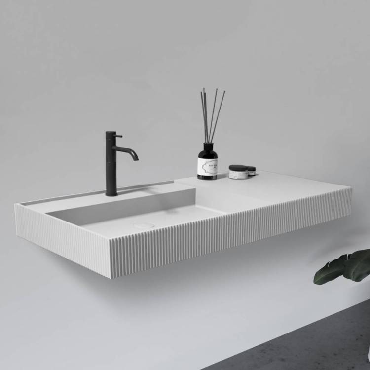 Раковина Abber Stein AS2628 подвесная, 120 см, белая матовая