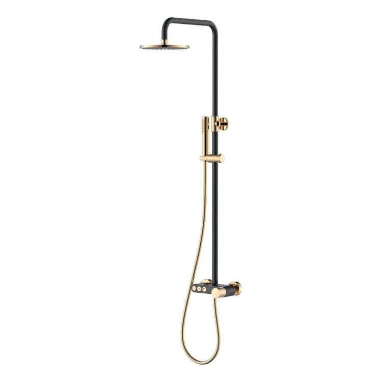 Душевая стойка Boheme Stick 128-BG.2 Black Touch Gold