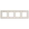 Рамка 4-постовая IEK Skandy SK-M42-G-K10 бежевый фото 2
