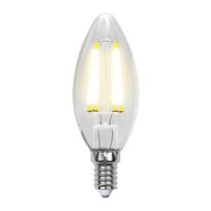 Лампа светодиодная филаментная Uniel Air C LED-C35-7,5W/NW/E14/CL GLA01TR