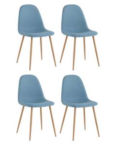 Набор из 4 стульев Stool Group Валенсия SN OS-001-V 1009-8 DUAL X4 голубой