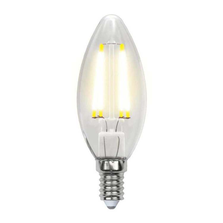 Лампа светодиодная филаментная Uniel Air C LED-C35-7,5W/NW/E14/CL GLA01TR