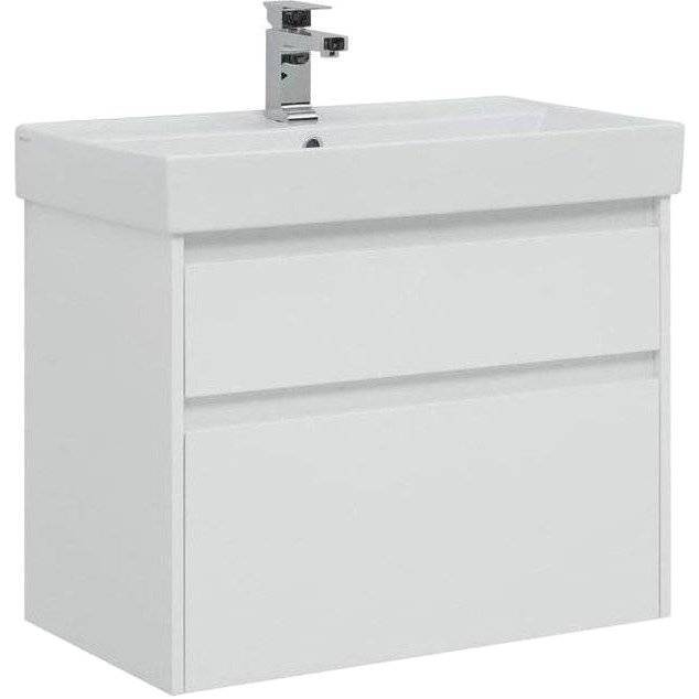 Тумба с раковиной Aquanet Nova Lite 75 2 ящика