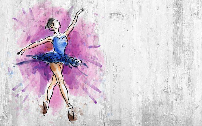 3D Фотообои Artegrafico «Балерина» LOFT-012 песок