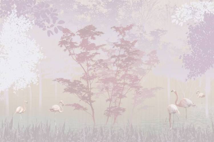 3D Фотообои Artegrafico «Розовый рассвет» FN-046 песок