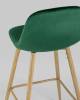 Стул барный Stool Group Валенсия BC-91003C green HLR-56 DUAL зеленый, ножки цвет дерево фото 4