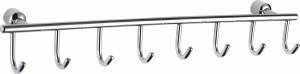 Вешалка Wonzon & Woghand WW-9382-8 с 8 крючками, хром