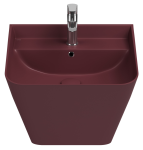 Раковина Isvea Sott'Aqua 10SQ37002SV-2R бордовый матовый, 50x42