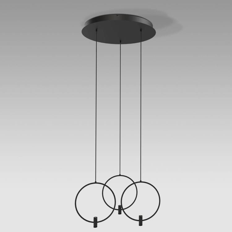 Подвесной светодиодный светильник Eurosvet Layla 50257/3 LED черный