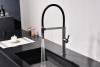 Смеситель для кухни Paulmark Leader Le214101-GM с гибким изливом, вороненая сталь фото 4