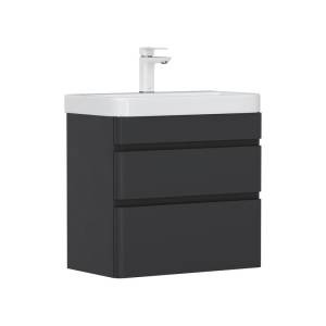 Тумба под раковину Equil Eltoro tpELTR70.2Y-03 подвесная, черный, 69.4x33.7