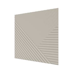 Стеновая квадратная панель МДФ Ликорн Пирамида слоновая кость 50x50x0.8