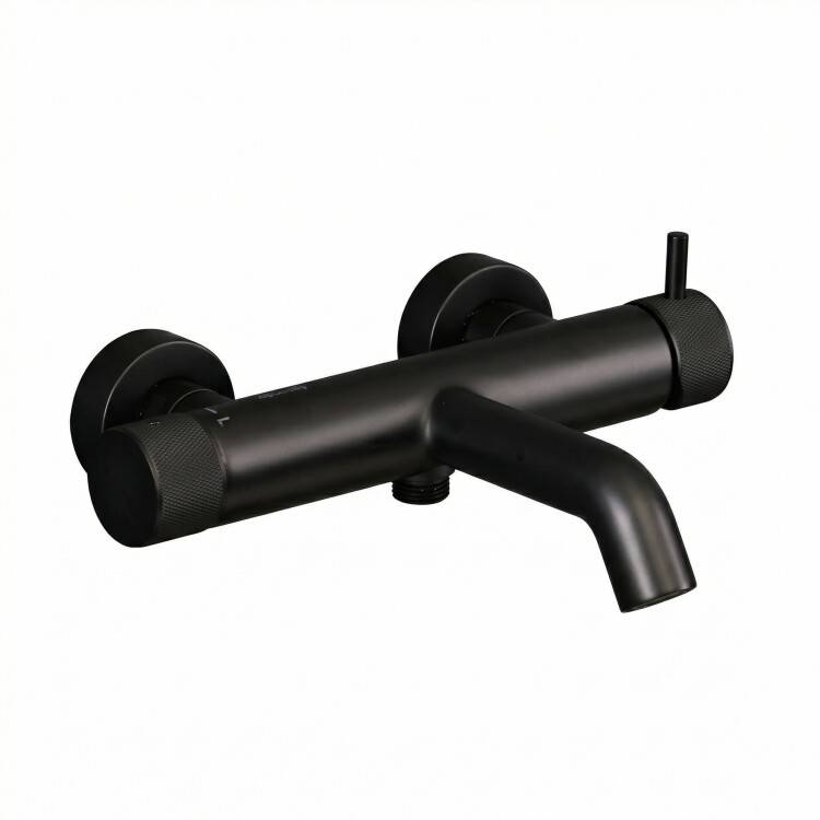 Смеситель для ванны Splendy Passion PA203N2K220BM на 2 потребителя, черный матовый