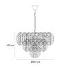 Подвесная люстра Arte Lamp Evelyn A4073LM-12PB фото 2