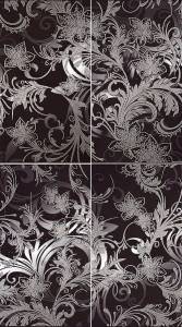 Панно Lasselsberger Ceramics Азур 1609-0001 Графит 50x90