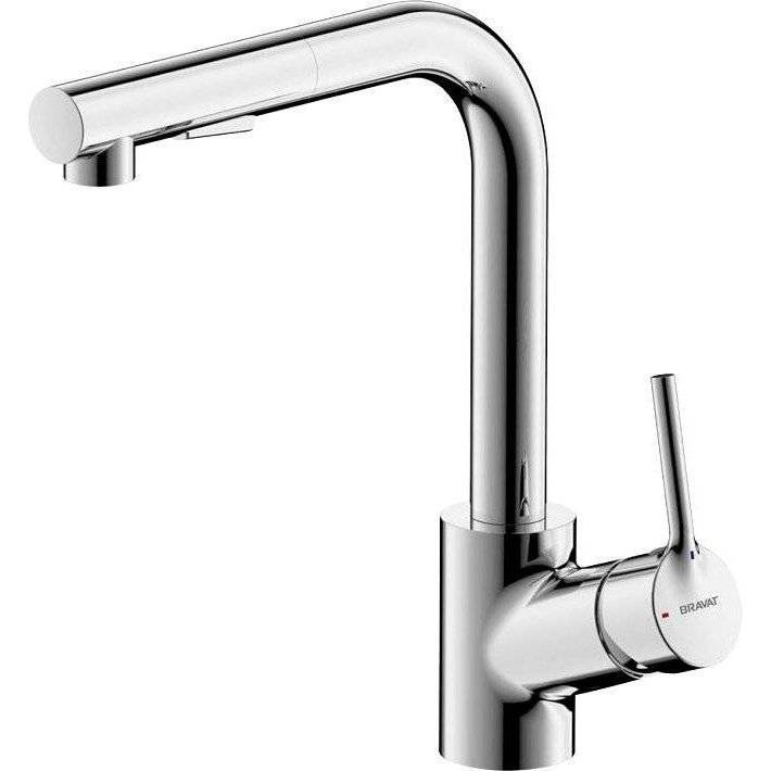 Смеситель для кухни Bravat Affability F7172217CP-3 хром