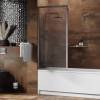 Шторка на ванну Wasserkraft Abens 20W01-80BN 80x160 Никель матовый