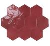 Керамическая плитка WOW Zellige Hexa 122084 Wine 10.8x12.4