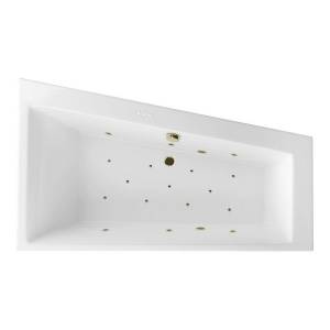 Акриловая ванна Excellent Sfera 170x100 (правая) "RELAX" (бронза)