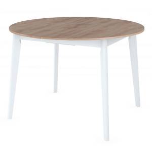 Стол Bradex Home Oslo RF 0335 дуб навара, белый 110(140)x110x76