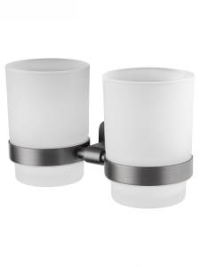 Стакан Wonzon & Woghand Graffity WW-9328-GM с держателем, темный графит