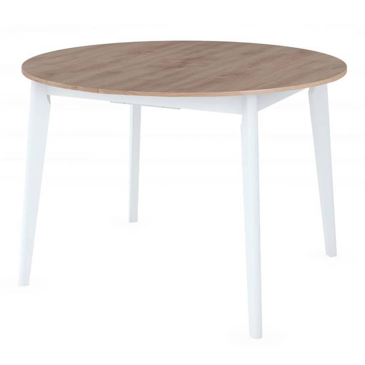 Стол Bradex Home Oslo RF 0335 дуб навара, белый 110(140)x110x76