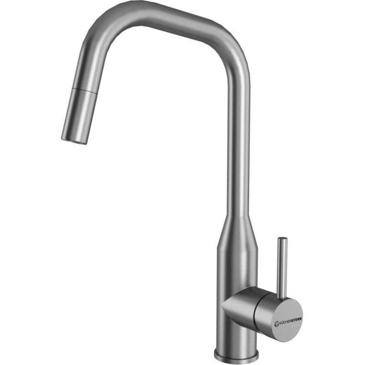 Смеситель для кухни Kuchenstern Fila-S 411SS40 нержавеющая сталь