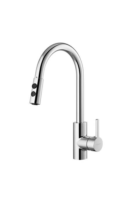 Смеситель для кухни Arrow AG4506 с выдвижным изливом, хром