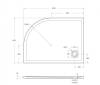 Поддон для душа BelBagno Uno TRAY-MR-UNO-RH-120/90-550-35-W-L-CR с сифоном и декоративной накладкой, белый, 120x90 фото 5