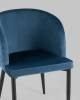 Кресло Stool Group Оскар MC11 KD HLR-63 велюр сине-зеленый фото 6