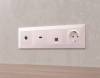 Лицевая панель для компьютерной/телефонной розетки RJ-45/RJ-11 Ambrella Volt Alfa AP2120 фото 2