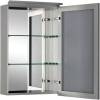 Зеркало-шкаф De Aqua Алюминиум 50 261749 серебро, 765x500x140 фото 4