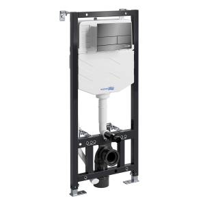 Система инсталляции для унитазов Wasserkraft New Aller 10TLT.010.ME.PB04 клавиша черный