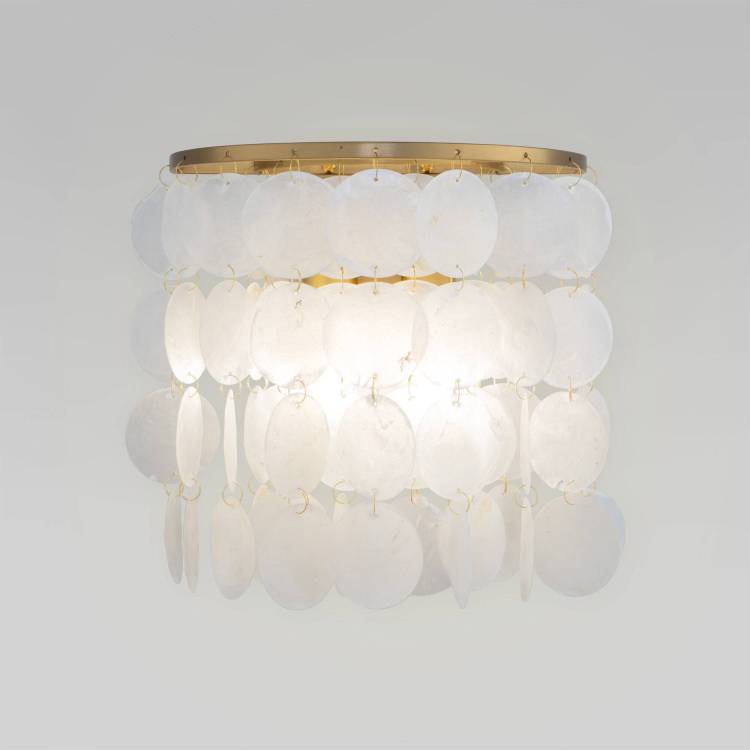 Бра Eurosvet Sandra 60084/2 латунь/перламутр