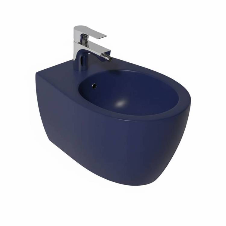 Биде подвесное Isvea Sentimenti Neo 10AR41010SV-2Z синее матовое