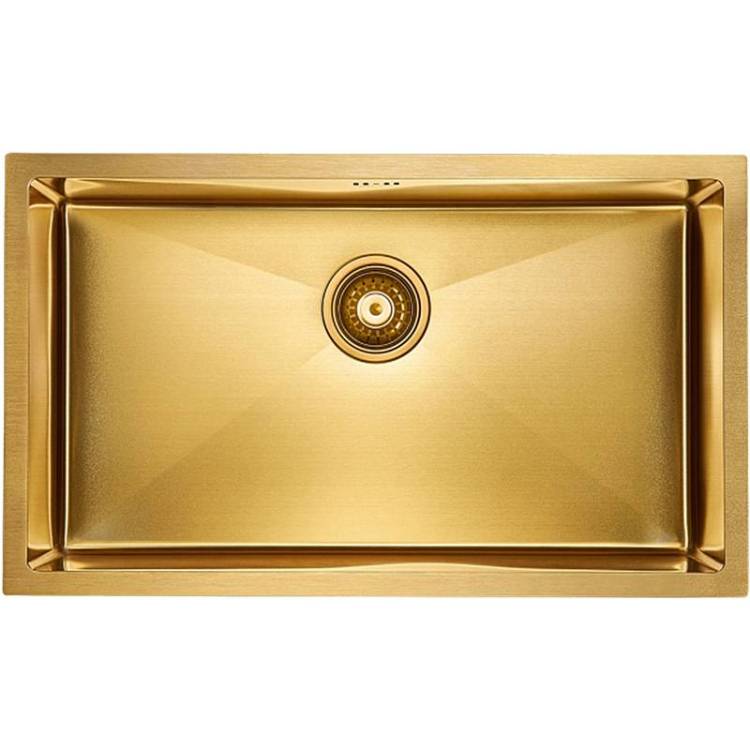 Кухонная мойка Paulmark Koher PM807444-BG Брашированное золото