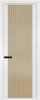 Межкомнатная дверь Profil Doors 2 AGP цвет профиля Вайт, стекло безопасное 6 мм мору золото 700x2000