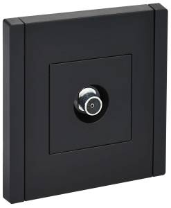 ТВ-розетка оконечная IEK Forte&Piano FP-A10-O-K02 черный