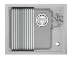 Мойка кухонная Granula Kitchen Space Rinzer 5505RU арктик, 55x45