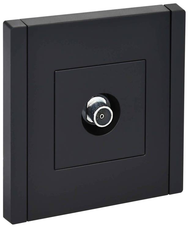 ТВ-розетка оконечная IEK Forte&Piano FP-A10-O-K02 черный