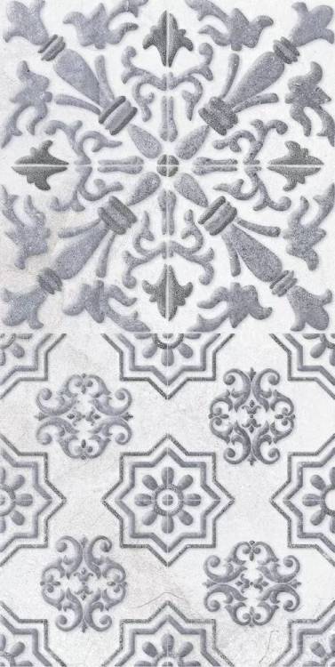 Декор Lasselsberger Ceramics Кампанилья 1641-0091 1 серый 20x40