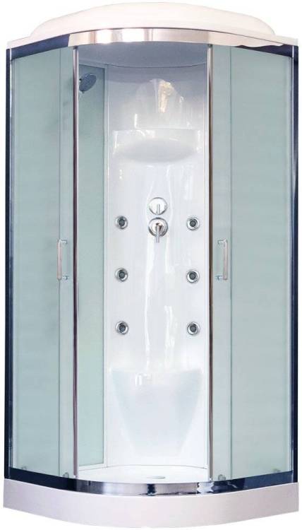 Душевая кабина Royal Bath RB100HK7-WC-CH с низким поддоном, с сиденьем